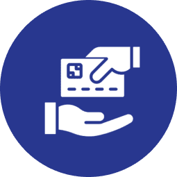 Credit card exchange icon